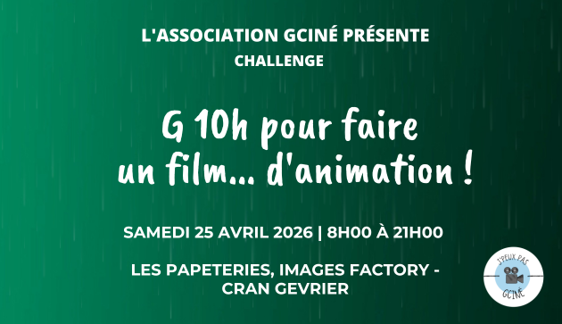 G10h de l’animation : La 4ème édition ouvre ses inscriptions !